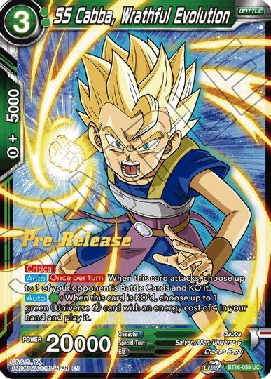 SS Cabba, Wrathful Evolution (BT16-059) [Realm of the Gods Prerelease Promos] - POKÉ JEUX