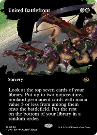 United Battlefront (Borderless) (TDM-330) - Tarkir: Dragonstorm Foil