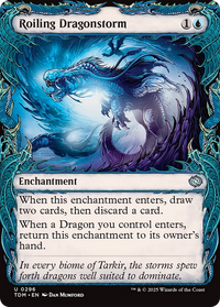 Roiling Dragonstorm (Showcase) (TDM-296) - Tarkir: Dragonstorm Foil