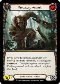 Predatory Assault (Red) [U-CRU013] (Crucible of War Unlimited) Unlimited Rainbow Foil - POKÉ JEUX