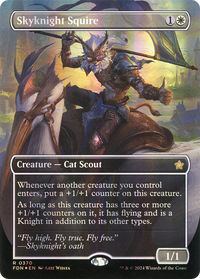 Skyknight Squire (Borderless) (Mana Foil) [Foundations]
