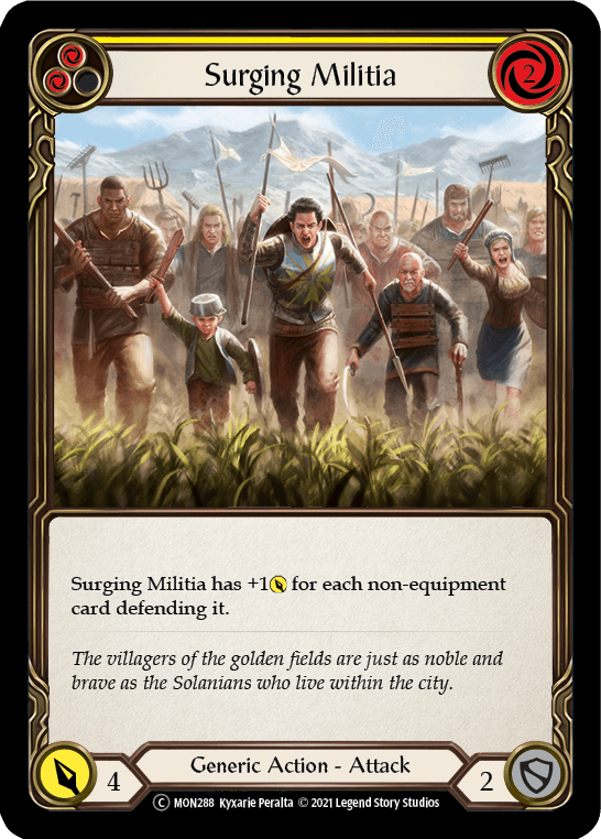 Surging Militia (Yellow) [U-MON288] (Monarch Unlimited) Unlimited Normal - POKÉ JEUX