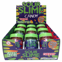 SLIME in JAR - CHERRY APPLE SOUR  CANDY TIN - CDU — LOT × 9 (Special Order)