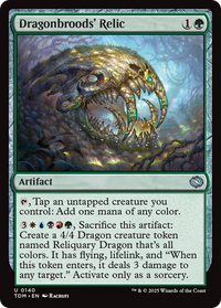 Dragonbrood's Relic (TDM-140) - Tarkir: Dragonstorm Foil