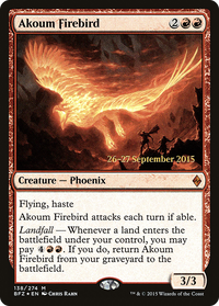 Akoum Firebird [Battle for Zendikar Prerelease Promos]