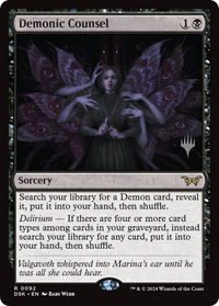Demonic Counsel [Duskmourn: House of Horror Promos]