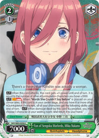 Fan de Sengoku Warlords, Miku Nakano (5HY/W83-E058 C) [Les Quintuplés Quintessentiels] 