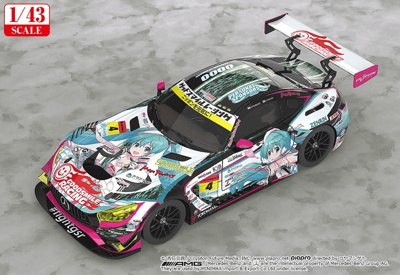 (Rerelease) 1/43rd Scale Good Smile Hatsune Miku AMG: 2019 Ver. (Pre-Order)