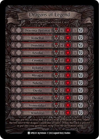 Dragons of Legend Invocation Placeholder Card [UPR225] (Uprising) - POKÉ JEUX