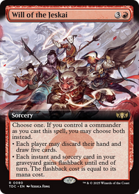 Will of the Jeskai (Extended Art) (TDC-080) - Commander: Tarkir: Dragonstorm