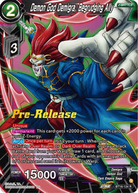 Demon God Demigra, Begrudging Ally (BT18-124) [Dawn of the Z-Legends Prerelease Promos] - POKÉ JEUX