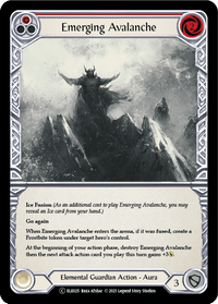 Emerging Avalanche (Red) [U-ELE025] (Tales of Aria Unlimited) Unlimited Normal - POKÉ JEUX