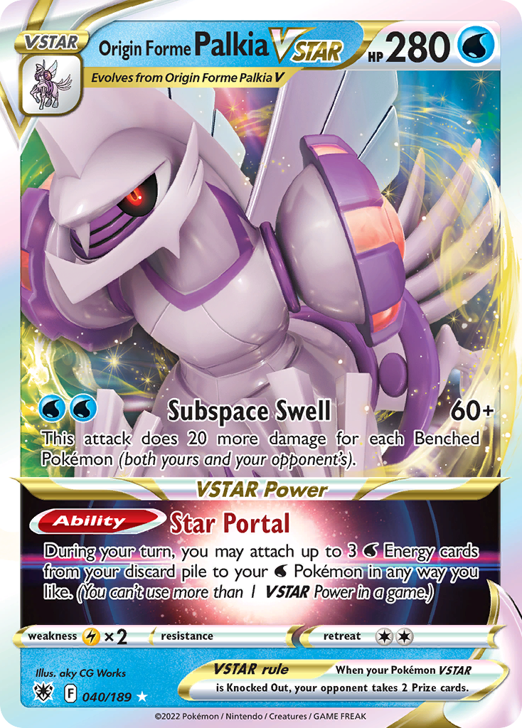 Origin Forme Palkia VSTAR 2022 (Rikuto Ohashi) (40) - World Championship Decks