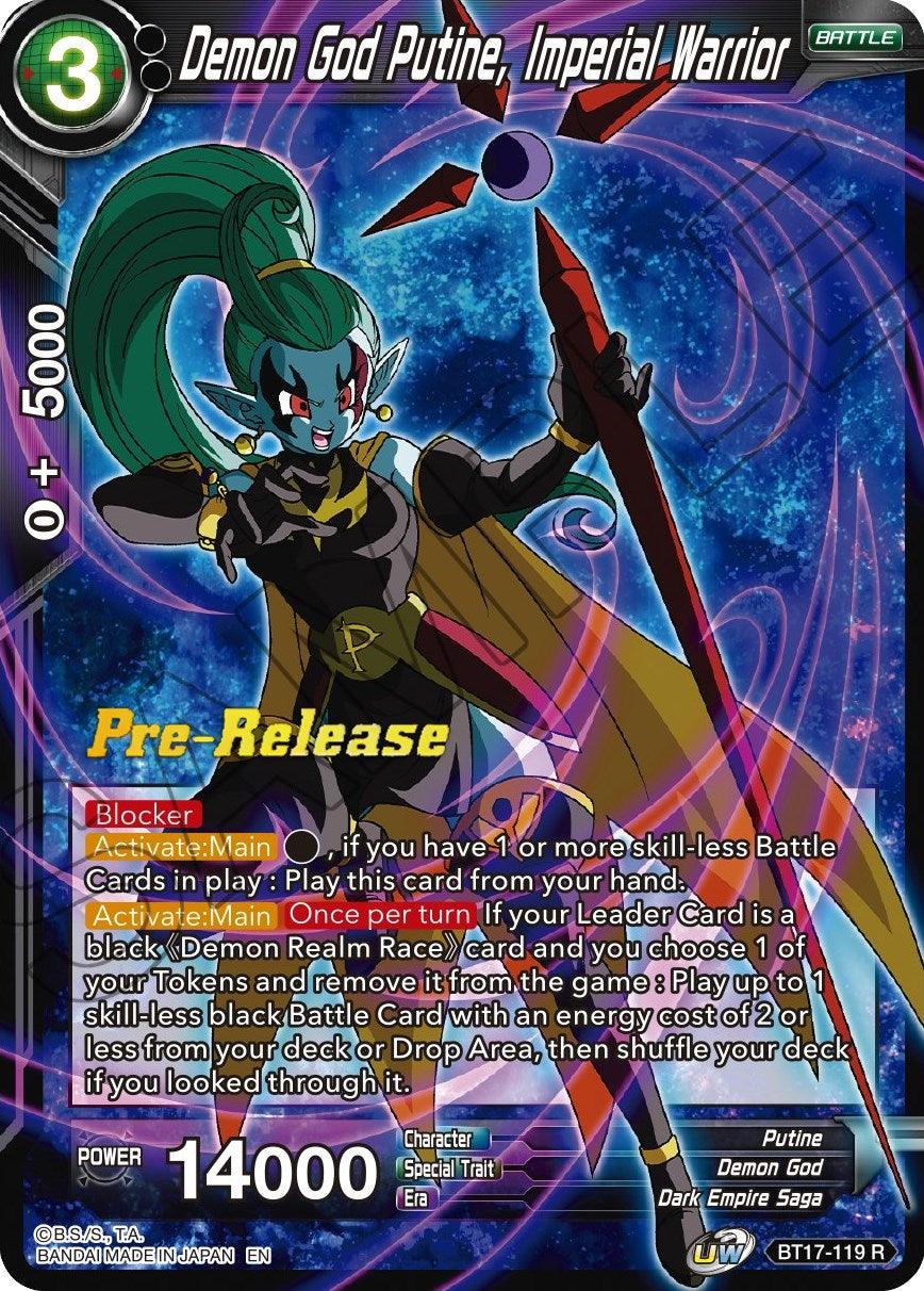 Demon God Putine, Imperial Warrior (BT17-119) [Ultimate Squad Prerelease Promos] - POKÉ JEUX