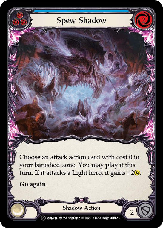 Spew Shadow (Blue) [U-MON214-RF] (Monarch Unlimited) Unlimited Rainbow Foil - POKÉ JEUX
