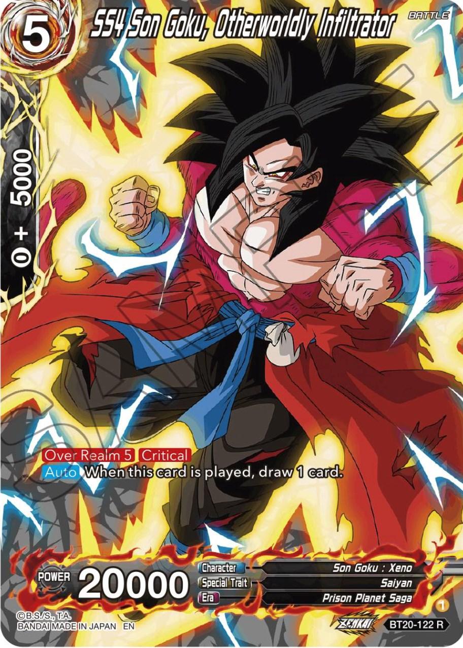 SS4 Son Goku, Otherworldly Infiltrator (Silver Foil) (BT20-122) [Power Absorbed] - POKÉ JEUX