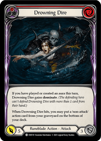 Drowning Dire (Red) [EVR110] (Everfest) 1st Edition Rainbow Foil - POKÉ JEUX