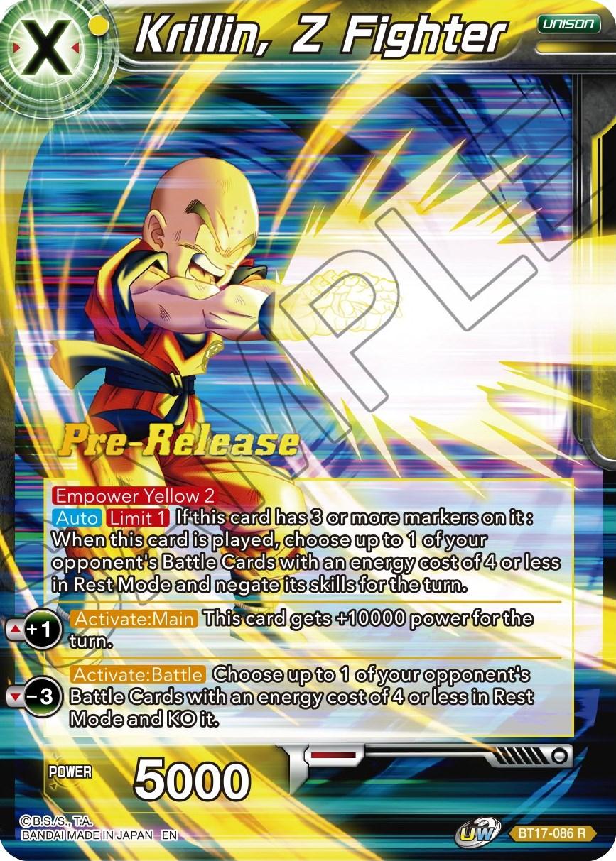 Krillin, Z Fighter (BT17-086) [Ultimate Squad Prerelease Promos] - POKÉ JEUX