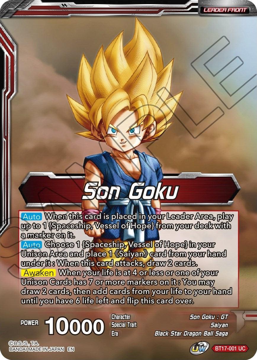 Son Goku // Son Goku, Pan, and Trunks, Space Adventurers (BT17-001) [Ultimate Squad Prerelease Promos] - POKÉ JEUX