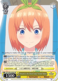 En avant pour le camp scolaire ! Yotsuba Nakano (5HY/W83-E004S SR) [Les quintuplés par excellence] 