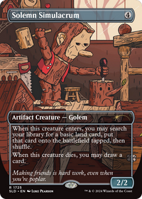 Solemn Simulacrum (SLD-1725) - Secret Lair Drop (Borderless)