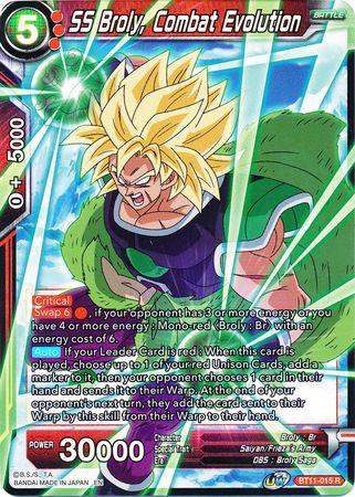 SS Broly, Combat Evolution (BT11-015) [Vermilion Bloodline 2nd Edition] - POKÉ JEUX