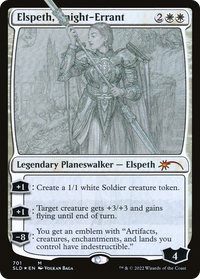 Elspeth, chevalier errant (croquis) [Promos Secret Lair Drop] 