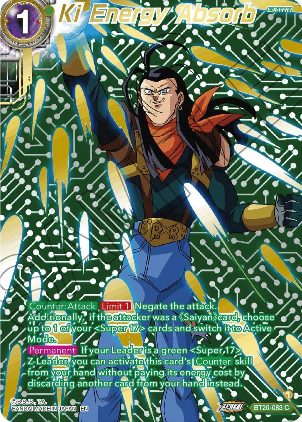 Ki Energy Absorb (Gold-Stamped) (BT20-083) [Power Absorbed] - POKÉ JEUX