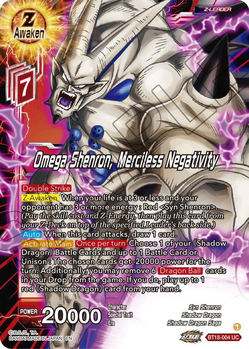 Omega Shenron, Merciless Negativity (BT18-004) [Dawn of the Z-Legends] - POKÉ JEUX
