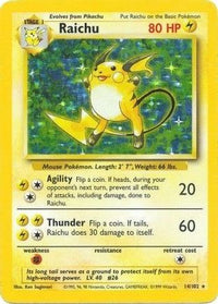 Raichu (14/102)  - Base Set Holofoil