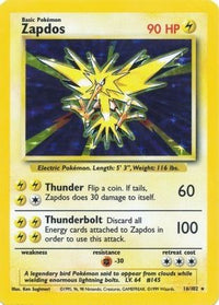 Zapdos (16/102)  - Base Set Holofoil