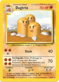 Dugtrio (19/102)  - Base Set