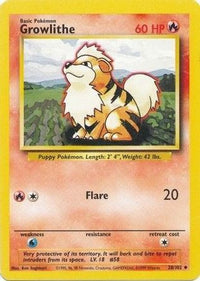 Growlithe (28/102)  - Base Set
