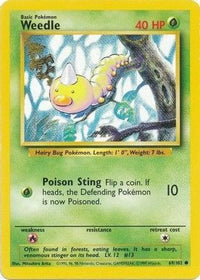 Weedle (69/102)  - Base Set
