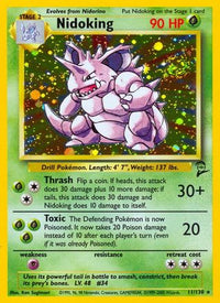 Nidoking (11/130)  - Base Set 2 Holofoil