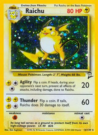 Raichu (16/130) - Base Set 2 Holofoil