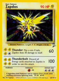 Zapdos (20/130)  - Base Set 2 Holofoil