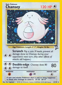 Chansey (3/130) - Base Set 2 Holofoil