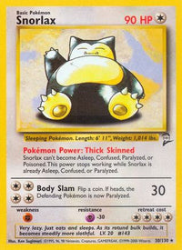 Snorlax (30/130)  - Base Set 2