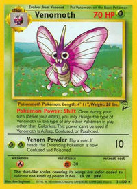 Venomoth (31/130)  - Base Set 2