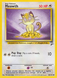 Meowth (80/130)  - Base Set 2
