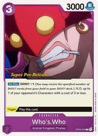 Who's.Who [Super Deck de Démarrage Pré-Release : Animal Kingdom Pirates] 