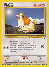 Pidgey (86/130)  - Base Set 2