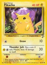 Pikachu (87/130)  - Base Set 2