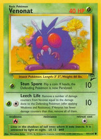 Venonat (97/130)  - Base Set 2