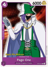 Première page [Super Deck de Démarrage Pré-Release : Animal Kingdom Pirates] 