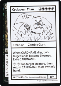 Cyclopean Titan (2021 Edition) [Mystery Booster Playtest Cards]