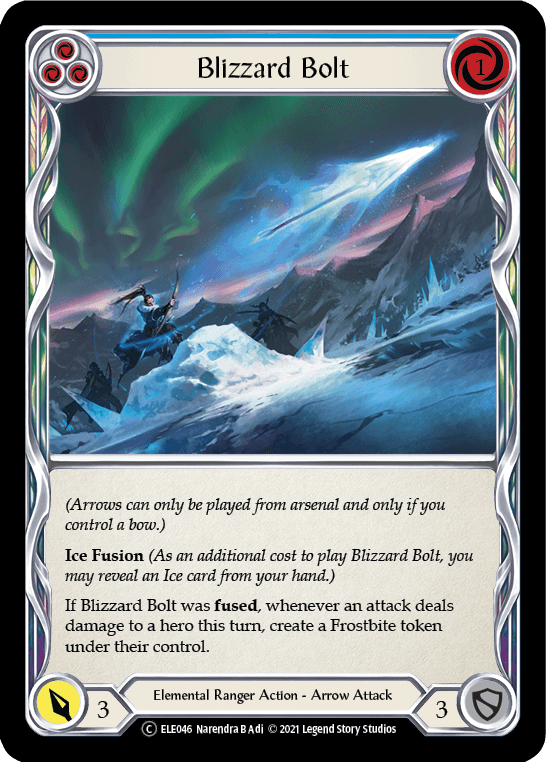 Blizzard Bolt (Blue) [U-ELE046] (Tales of Aria Unlimited) Unlimited Normal - POKÉ JEUX
