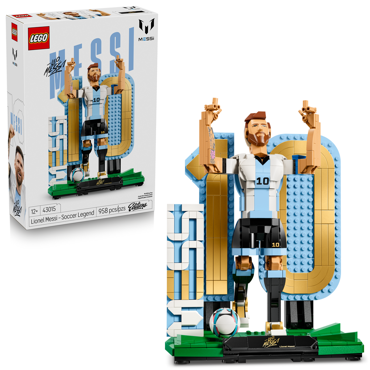 LEGO 43015 - EDITIONS - Lionel Messi – Soccer Legend