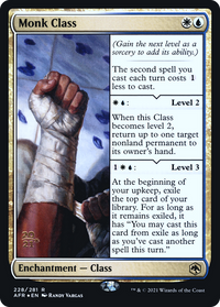 Monk Class [Dungeons & Dragons: Adventures in the Forgotten Realms Prerelease Promos]